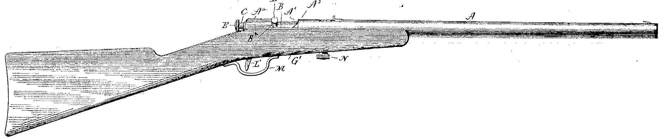 Patent drawing, U.S. Patent 632,094 (shown for Winchester Model 1902)